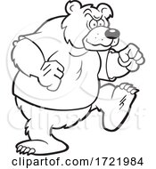 Poster, Art Print Of Determined Bear Mascot