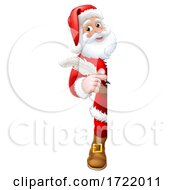 Poster, Art Print Of Santa Claus Christmas List Cartoon