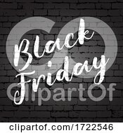 Black Friday Grunge Background With Brick Wall Texture