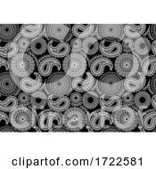 Poster, Art Print Of Seamless Black And White Paisley Pattern