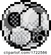 Soccer Football Ball Pixel Art Sports Game Icon