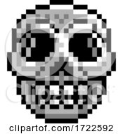 Halloween Skull Pixel Art Game Icon
