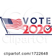Poster, Art Print Of Vote 2020 American Election Retro