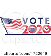 Poster, Art Print Of Vote 2020 American Pandemic Election Retro