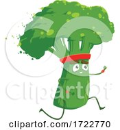 Poster, Art Print Of Exercising Broccoli Character