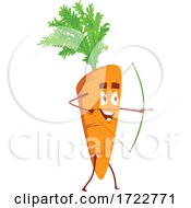Poster, Art Print Of Archery Carrot Character
