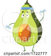 Poster, Art Print Of Exercising Avocado Character