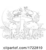 Poster, Art Print Of Bugs On A Mushroom