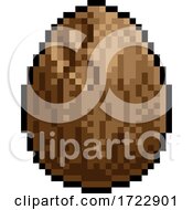 Poster, Art Print Of Coconut Eight Bit Pixel Art Game Icon