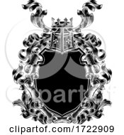 Coat Of Arms Scroll Shield Royal Crest by AtStockIllustration