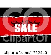 Black Friday Sale Design With Torn Paper Effect