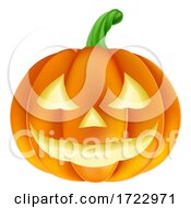 Poster, Art Print Of Pumpkin Halloween Jack O Lantern Cartoon