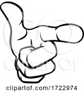 Poster, Art Print Of Pointing Cartoon Hand