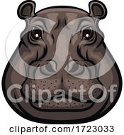 Poster, Art Print Of Hippo Face