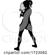 Tennis Player Woman Sports Person Silhouette