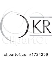 Poster, Art Print Of Grayscale O K R Logo