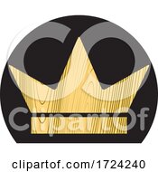 Wood Grain Crown And Black Logo