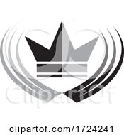 Grayscale Crown And Swoosh Logo by Lal Perera