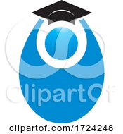 Poster, Art Print Of Blue Graduate And Hat