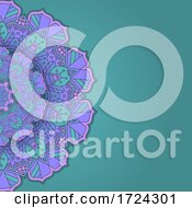 Poster, Art Print Of Elegant Background With Decorative Mandala Design