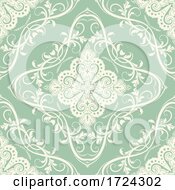 Poster, Art Print Of Elegant Background With Decorative Seamless Tile Pattern
