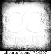 Poster, Art Print Of Grunge Style Border With Scratches And Stains