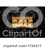 Poster, Art Print Of Black Friday Sale Background With Low Poly Design