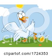 Poster, Art Print Of Goose Laying A Golden Egg