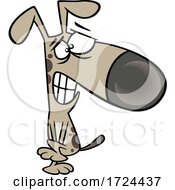 Poster, Art Print Of Cartoon Dog Doing The Gotta Pee Dance