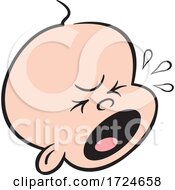 Cartoon Crying Baby Face
