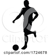 Poster, Art Print Of Soccer Football Player Silhouette