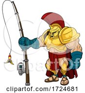 Poster, Art Print Of Spartan With A Fishing Pole