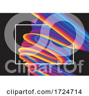 Poster, Art Print Of Abstract Background With Rainbow Swirl