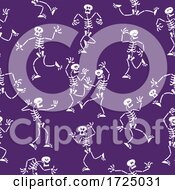Poster, Art Print Of Dancing Skeletons Pattern