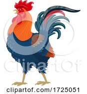 Poster, Art Print Of Colorful Rooster