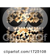 Poster, Art Print Of Abstract Background With Geometric Squares Design