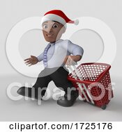 3d Hispanic Business Man On A Shaded Background