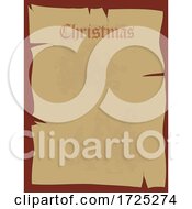Poster, Art Print Of Ancient Parchment Paper Christmas List