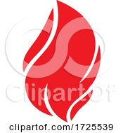 Poster, Art Print Of Red Flame Design