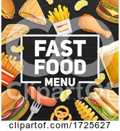 Poster, Art Print Of Fast Food Menu Design