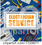 Poster, Art Print Of Electrician Service Design