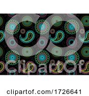 Poster, Art Print Of Colorful Mandala And Paisley Background