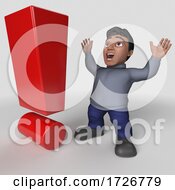 3d Casual Hispanic Man On A Shaded Background by KJ Pargeter