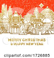 Poster, Art Print Of Merry Christmas And Happy New Year