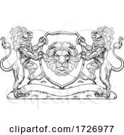 Coat Of Arms Lions Crest Shield Family Seal