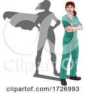 Poster, Art Print Of Doctor With Hero Shadow