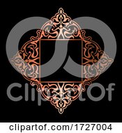Poster, Art Print Of Decorative Background In Gold And Black