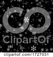 Poster, Art Print Of Christmas Snowflake Overlay Background