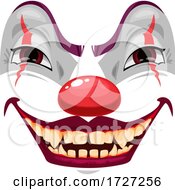 Evil Clown Face by Vector Tradition SM