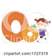 Poster, Art Print Of Kid Girl Orienteering Sport Alphabet Illustration